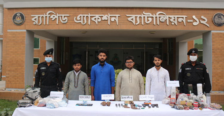 শাহজাদপুরে ৪ জেএমবি সদস্যে গ্রেফতার, পিস